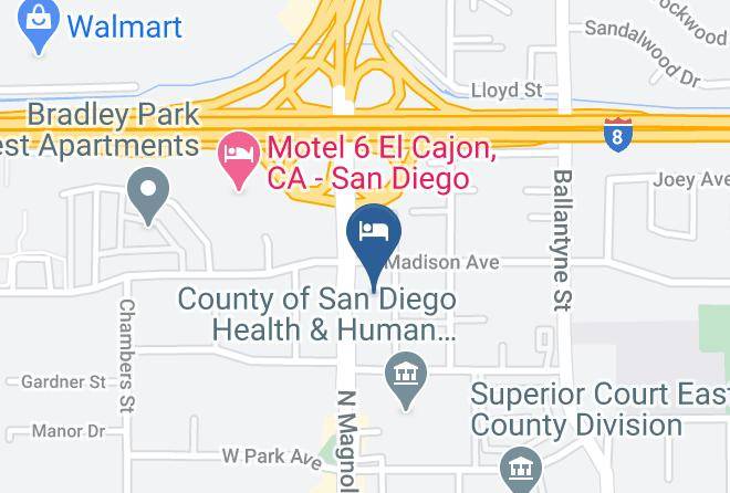 San Diego - Super 8 By Wyndham El Cajon Ca Maps