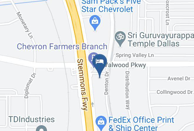 Dallas - Super 8 By Wyndham Farmers Branch North Dallas Maps