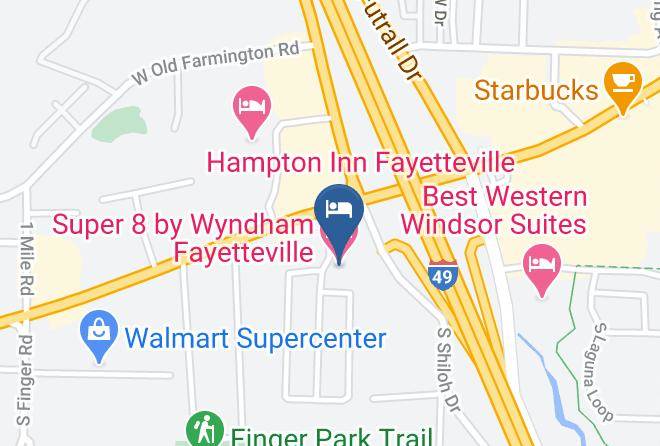 Super 8 By Wyndham Fayetteville Map