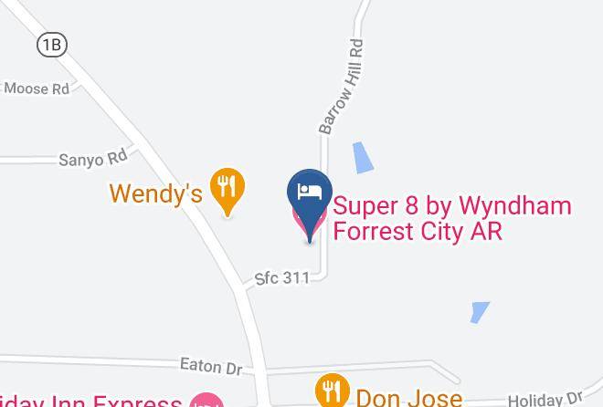 St Francis - Super 8 By Wyndham Forrest City Ar Maps