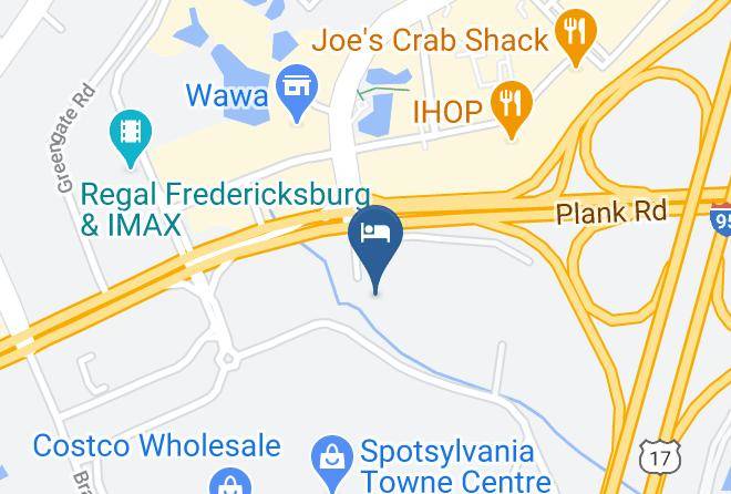 Spotsylvania - Super 8 By Wyndham Fredericksburg Central Plz Area Maps