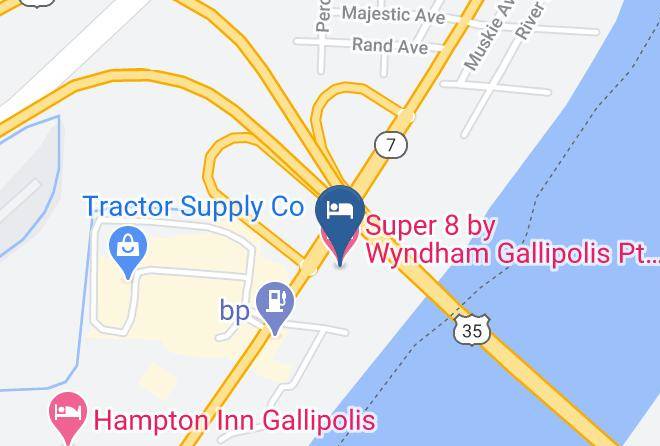 Gallia - Super 8 By Wyndham Gallipolis Pt Pleasant Area Maps
