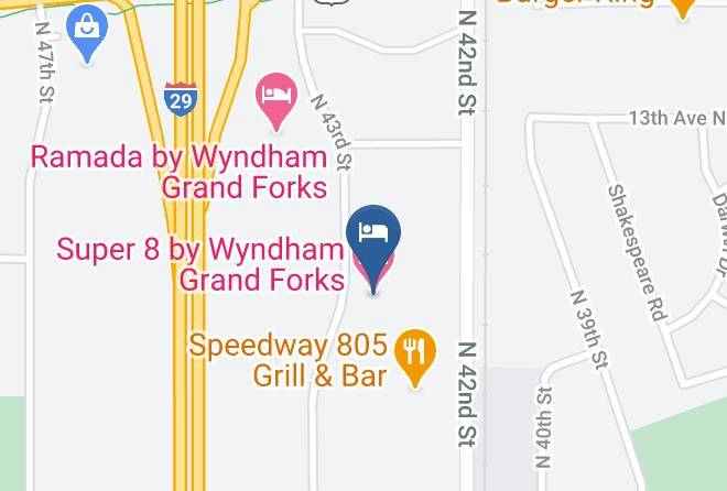 Super 8 By Wyndham Grand Forks Map