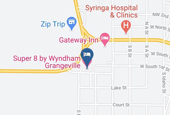 Idaho - Super 8 By Wyndham Grangeville Maps