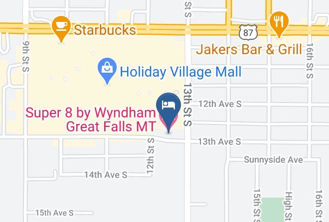 Cascade - Super 8 By Wyndham Great Falls Mt Maps