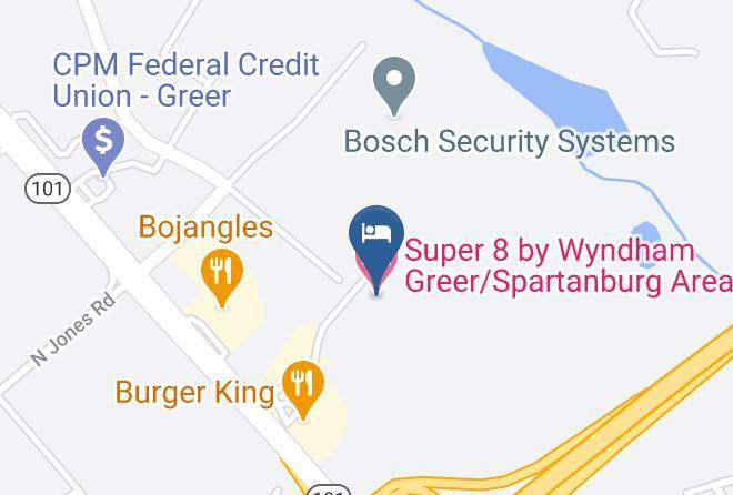 Spartanburg - Super 8 By Wyndham Greer Spartanburg Area Maps