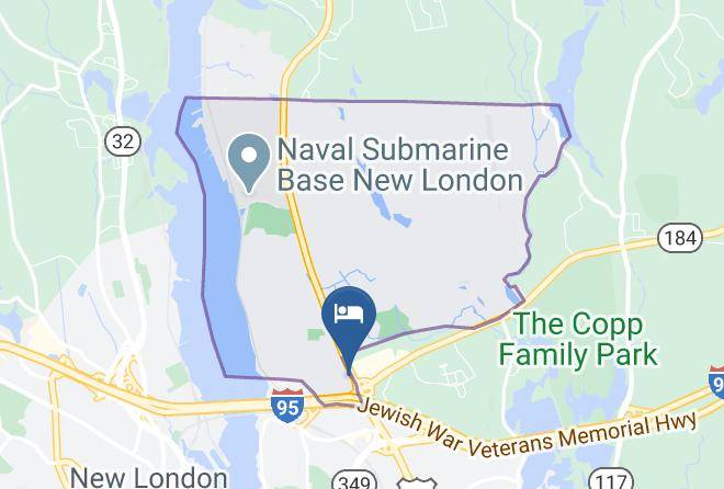 New London - Super 8 By Wyndham Groton Maps