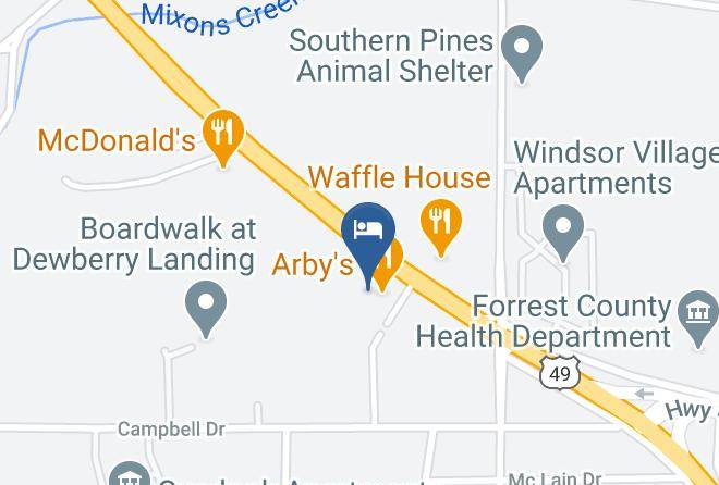 Forrest - Super 8 By Wyndham Hattiesburg North Maps