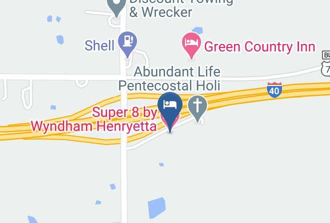 Okmulgee - Super 8 By Wyndham Henryetta Maps