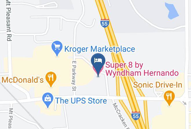 Super 8 By Wyndham Hernando Map
