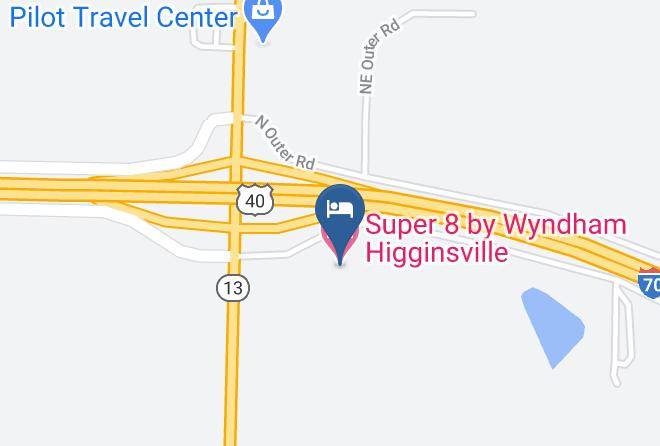 Lafayette - Super 8 By Wyndham Higginsville Maps