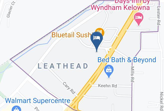 Central Okanagan - Super 8 By Wyndham Kelowna Bc Maps