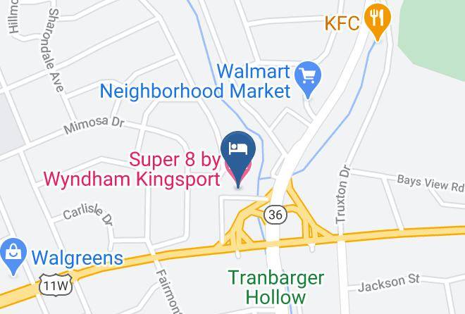 Sullivan - Super 8 By Wyndham Kingsport Maps