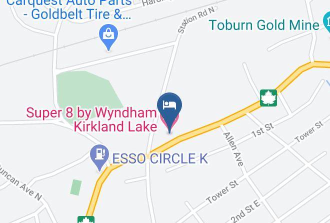 Timiskaming - Super 8 By Wyndham Kirkland Lake Maps
