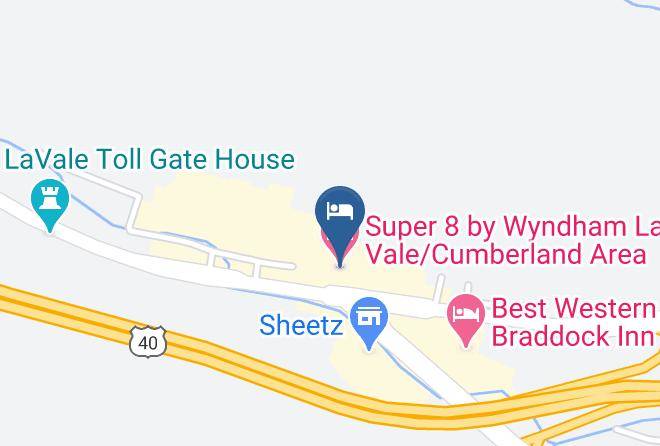 Allegany - Super 8 By Wyndham La Vale Cumberland Area Maps