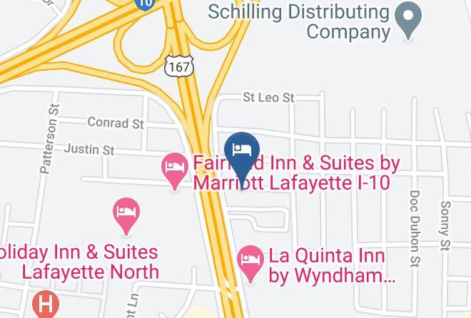 Lafayette Par - Super 8 By Wyndham Lafayette La Maps