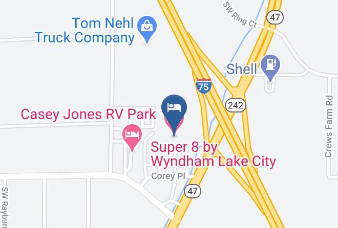 Columbia - Super 8 By Wyndham Lake City Maps