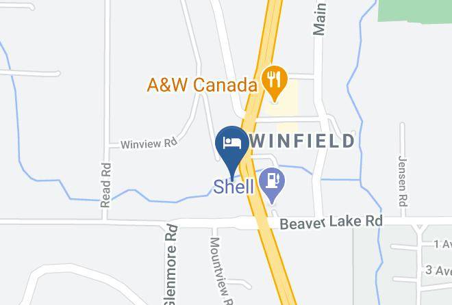 Central Okanagan - Super 8 By Wyndham Lake Country Winfield Area Maps