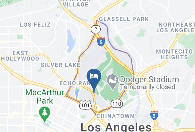 Super 8 By Wyndham Los Angeles Downtown Map