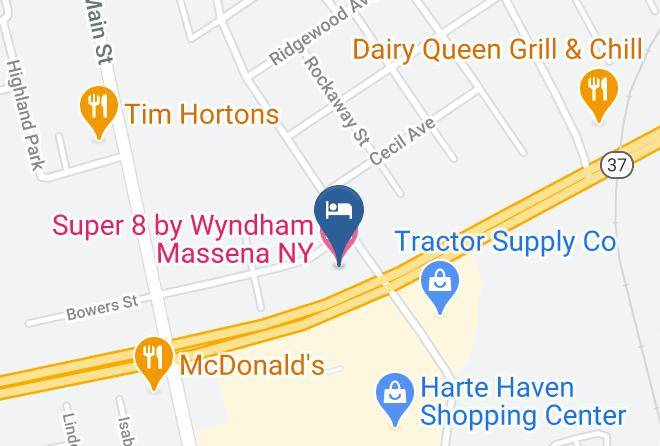 St Lawrence - Super 8 By Wyndham Massena Ny Maps