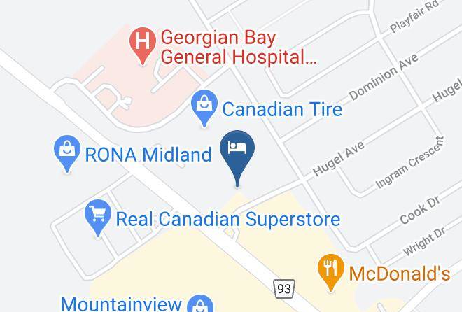 Simcoe - Super 8 By Wyndham Midland Maps