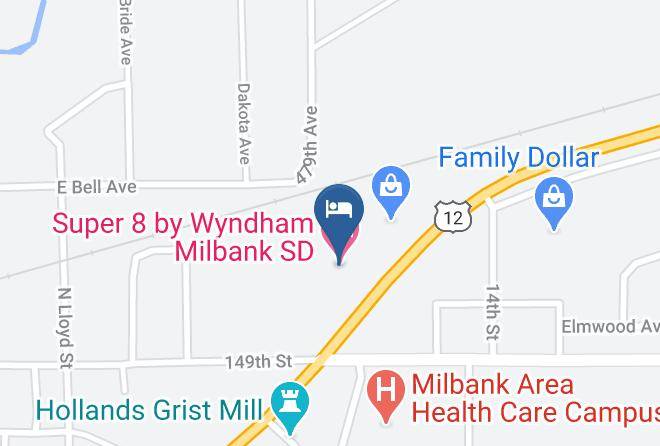 Grant - Super 8 By Wyndham Milbank Sd Maps