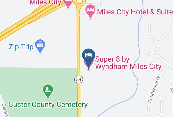 Custer - Super 8 By Wyndham Miles City Maps