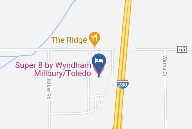 Super 8 By Wyndham Millbury Toledo Map