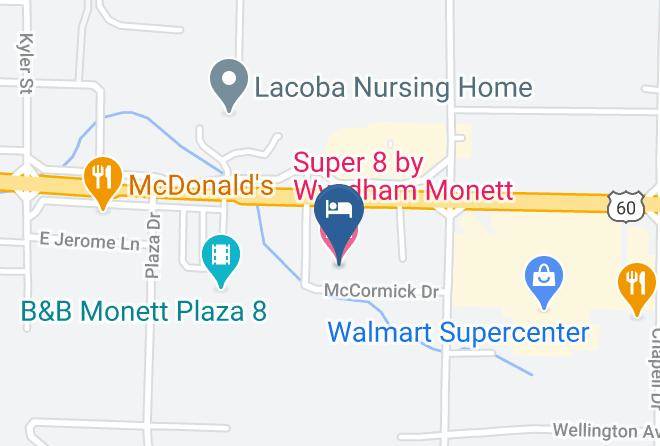 Barry - Super 8 By Wyndham Monett Maps