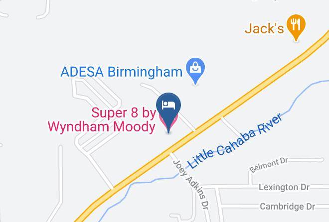 Super 8 By Wyndham Moody Map