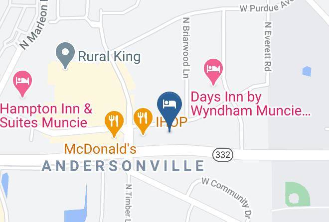 Delaware - Super 8 By Wyndham Muncie Ball St College Area Maps
