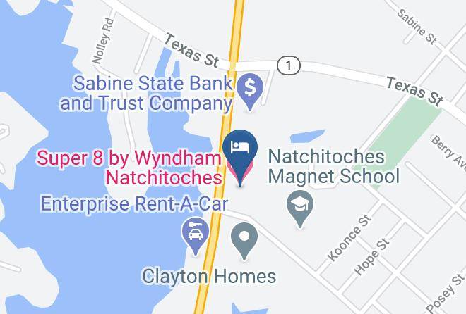 Natchitoches Par - Super 8 By Wyndham Natchitoches Maps