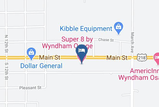 Mitchell - Super 8 By Wyndham Osage Maps