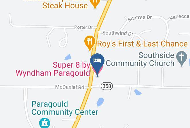 Greene - Super 8 By Wyndham Paragould Maps