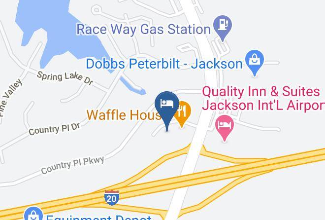 Super 8 By Wyndham Pearl Jackson East Map