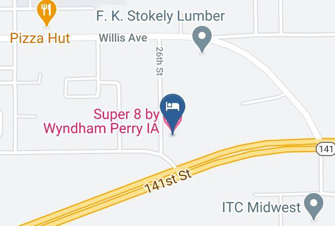 Super 8 By Wyndham Perry Ia Map