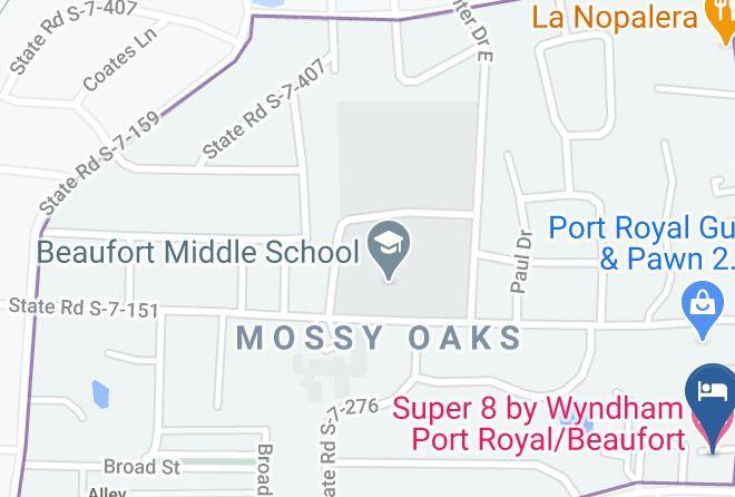 Beaufort - Super 8 By Wyndham Port Royal Beaufort Maps