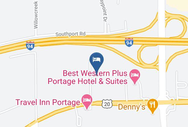Super 8 By Wyndham Portage Map