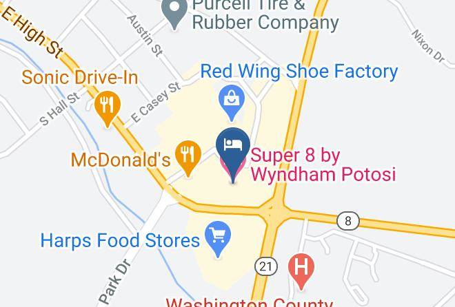 Washington - Super 8 By Wyndham Potosi Maps