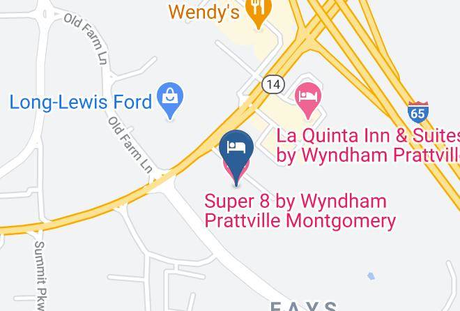 Super 8 By Wyndham Prattville Montgomery Map
