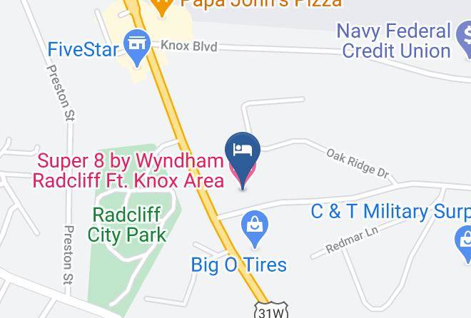 Hardin - Super 8 By Wyndham Radcliff Ft Knox Area Maps