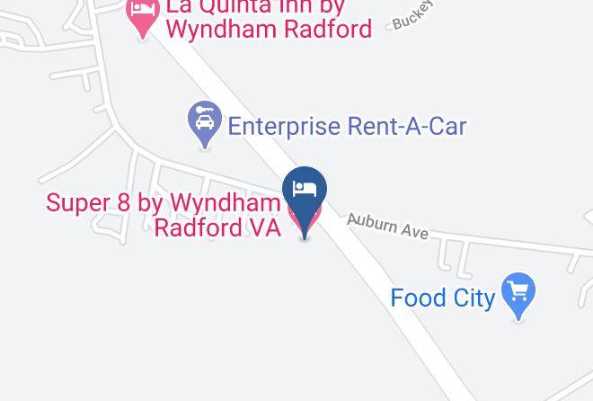 Radford City - Super 8 By Wyndham Radford Va Maps