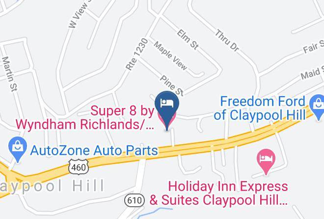 Super 8 By Wyndham Richlands Claypool Hill Area Map