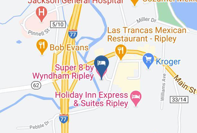 Super 8 By Wyndham Ripley Map