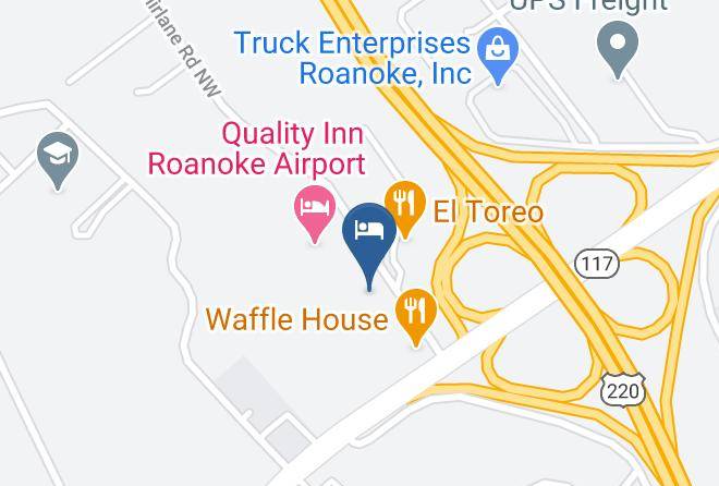 Roanoke - Super 8 By Wyndham Roanoke Va Maps