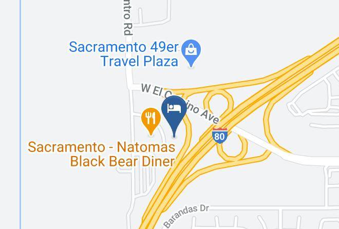 Sacramento - Super 8 By Wyndham Sacramento Airport Maps