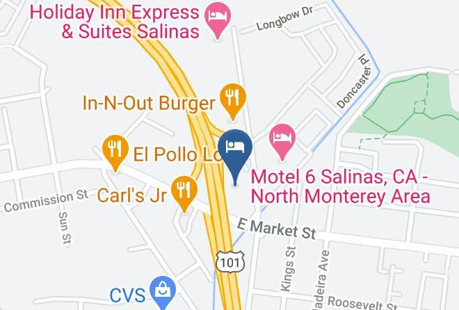 Monterey - Super 8 By Wyndham Salinas Maps