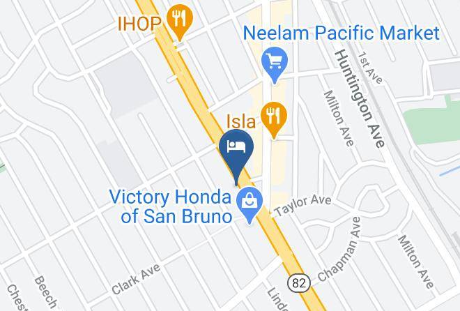 San Mateo - Super 8 By Wyndham San Bruno Sf Intl Arpt West Maps