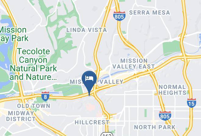 Super 8 By Wyndham San Diego Hotel Circle Map