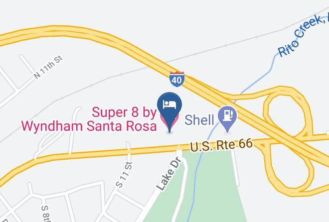 Guadalupe - Super 8 By Wyndham Santa Rosa Maps
